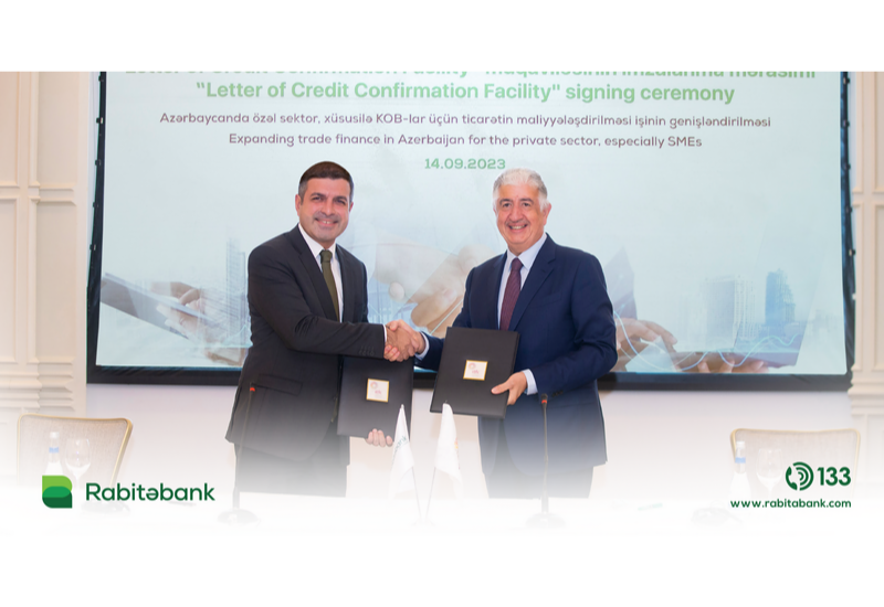 Rabitəbank və İTFC arasında 10 milyon dollar məbləğində “Letter of Credit Confirmation Facility” müqaviləsi imzalanıb