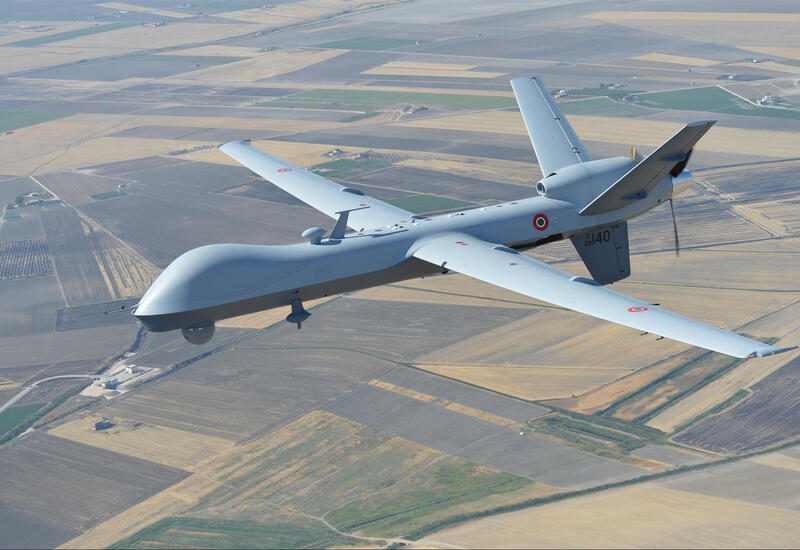 Американский беспилотник MQ-9 опасно сблизился с самолетом Су-35 ВКС РФ