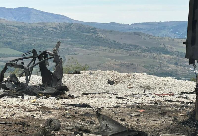 Erməni təxribatı nəticəsində 2 mülki şəxsin həlak olduğu yerdən görüntülər
