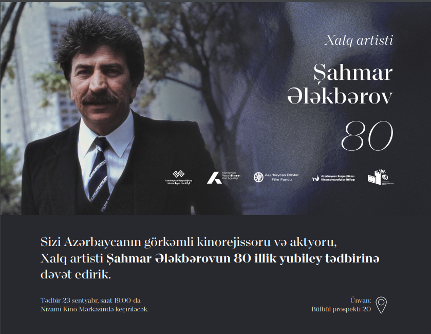 Şahmar Ələkbərovun 80 illik yubiley tədbiri keçiriləcək
