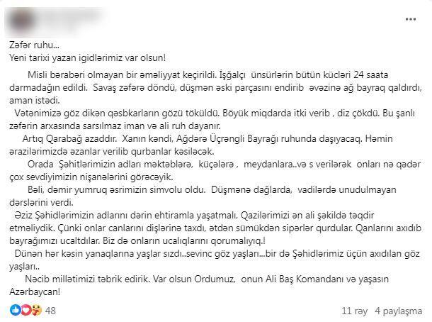 Dövlətinə, Ordusuna dayaq XALQ