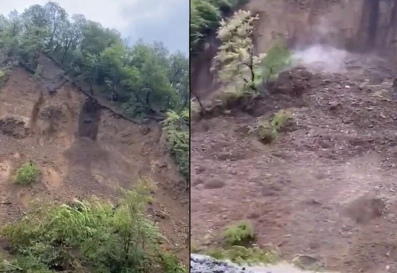 Zaqatala dağlarında uçqun