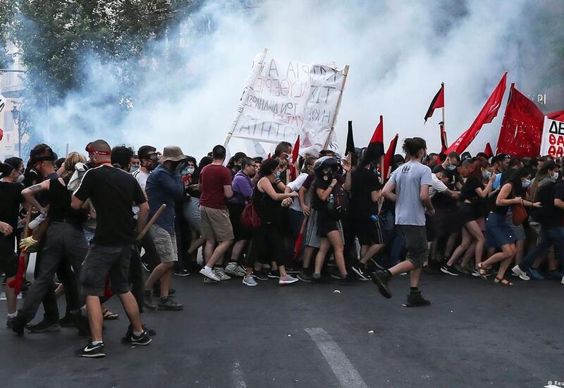 Массовые протесты в Греции