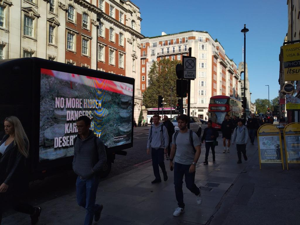 London və Mançesterdə Ermənistanın mina terroru ilə bağlı məlumatlandırma aksiyası təşkil edilib