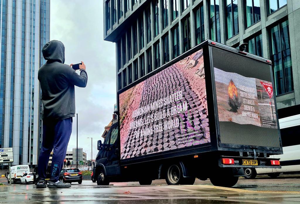London və Mançesterdə Ermənistanın mina terroru ilə bağlı məlumatlandırma aksiyası təşkil edilib
