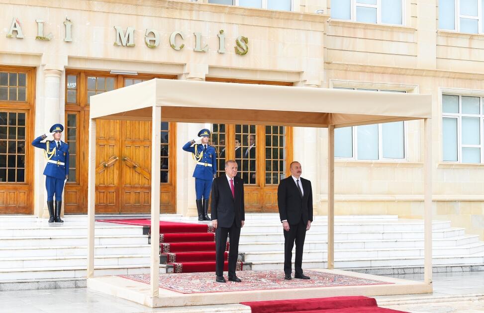 В Нахчыване состоялась церемония официальной встречи Президента Реджепа Тайипа Эрдогана