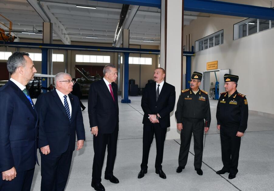 Президент Ильхам Алиев и Президент Реджеп Тайип Эрдоган приняли участие в открытии Нахчыванского восстановительно-промышленного военного комплекса