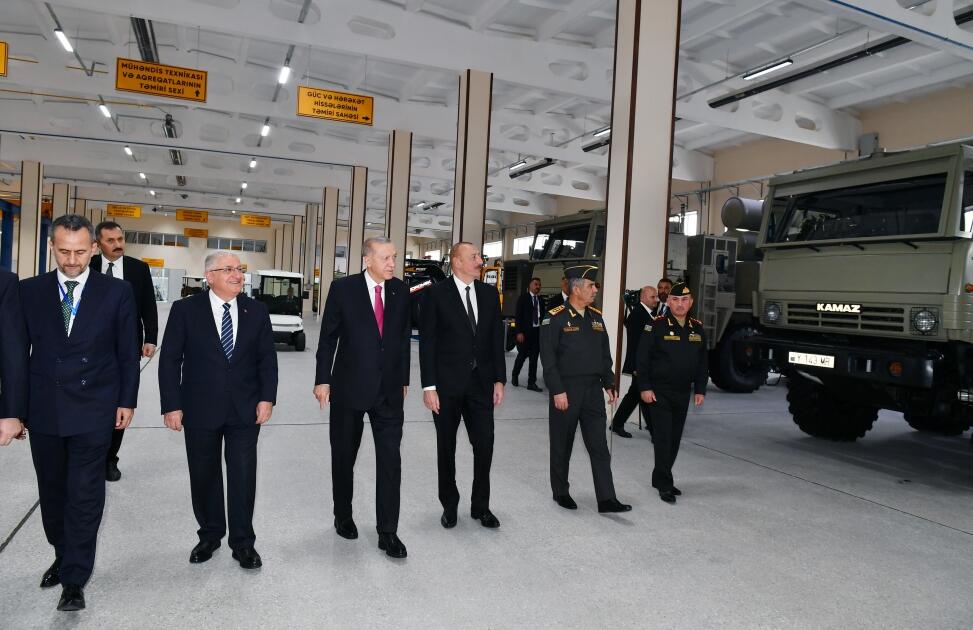 Президент Ильхам Алиев и Президент Реджеп Тайип Эрдоган приняли участие в открытии Нахчыванского восстановительно-промышленного военного комплекса
