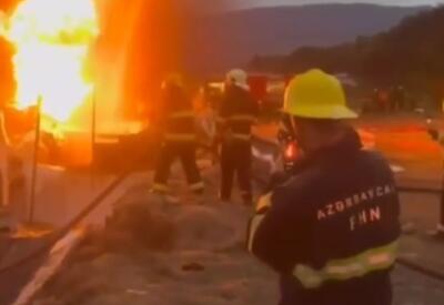 Азербайджанские пожарные потушили пожар в Ханкенди - ФОТО - ВИДЕО