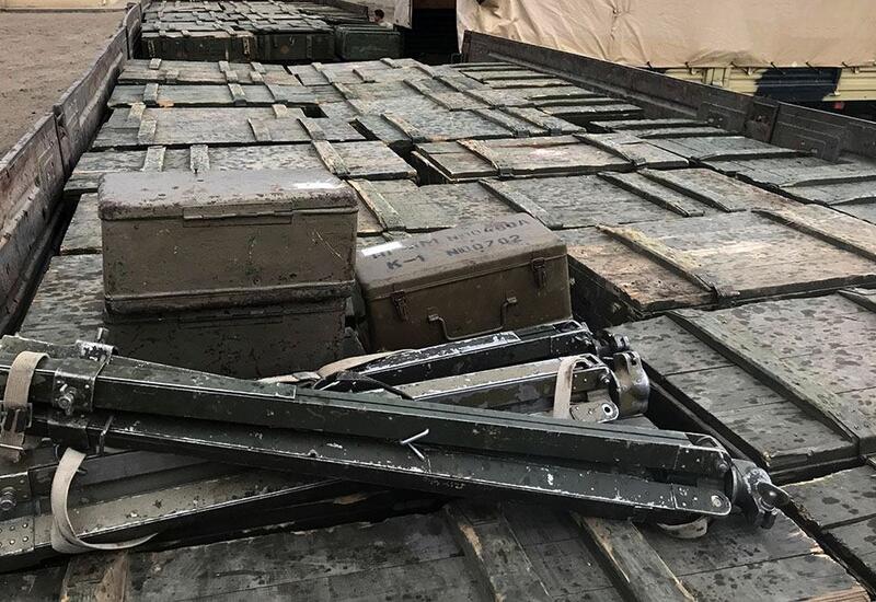 Боевая техника, оружие и боеприпасы, конфискованные в Карабахском регионе