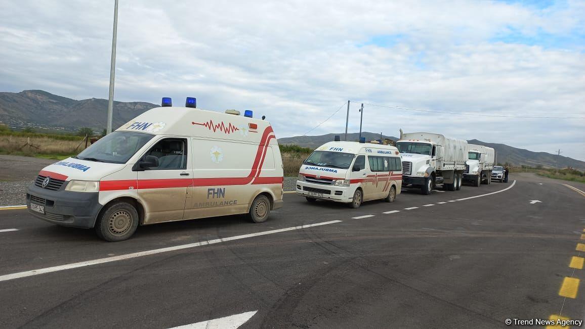 Гуманитарная помощь отправляется в Ханкенди из Агдама