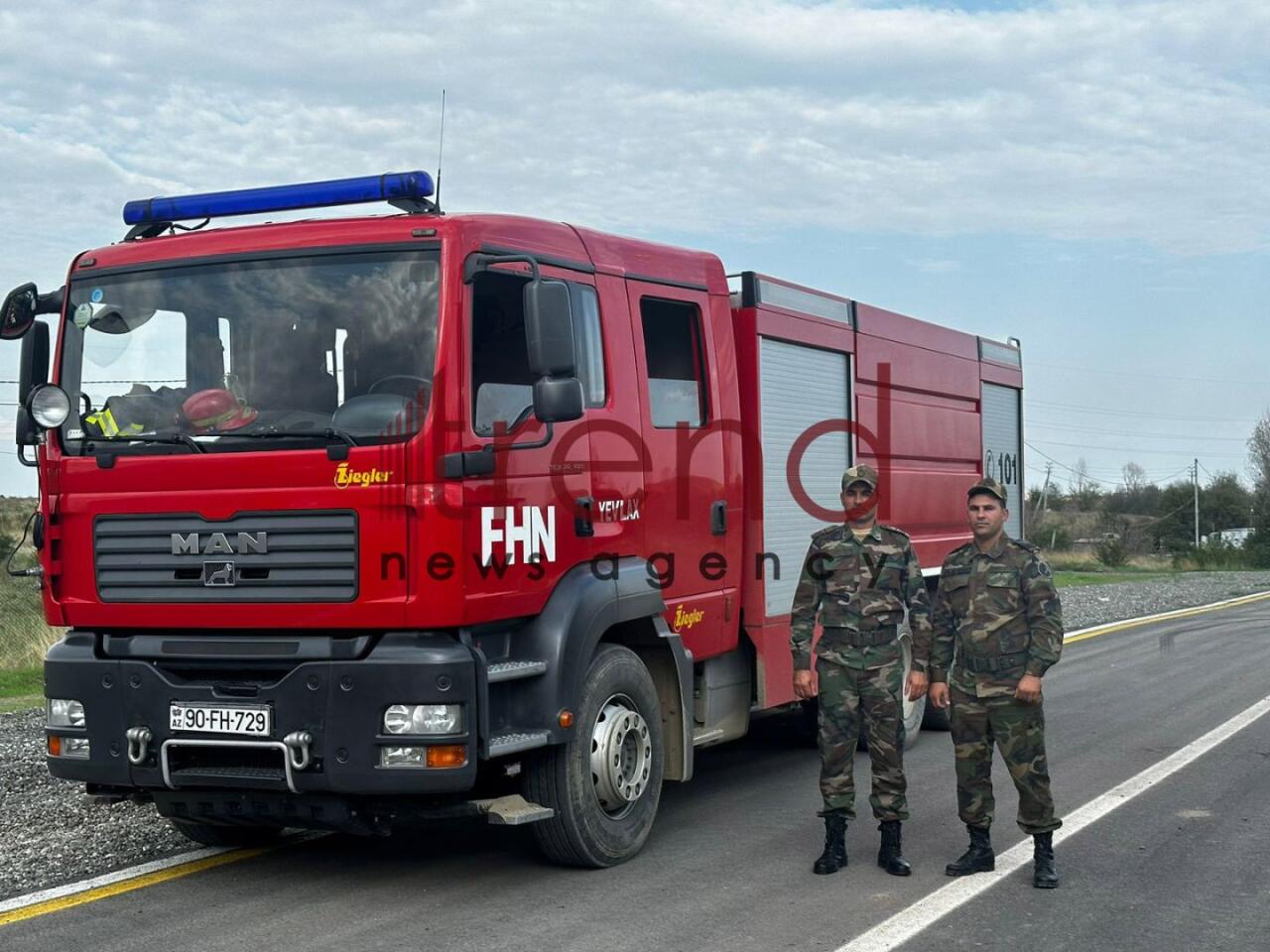 В Ханкенди направлена пожарная бригада