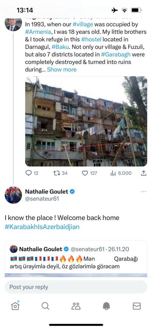 Qarabağı artıq ürəyimlə deyil, gözlərimlə görəcəm
