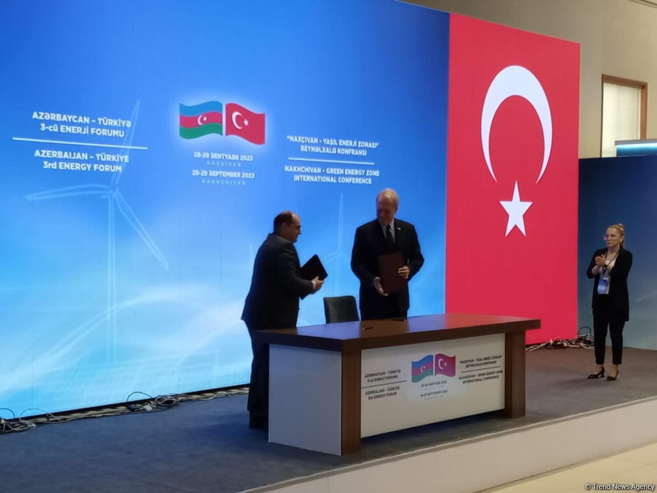 Azərbaycan və Türkiyə külək enerjisi layihəsinin hazırlanması üzrə yol xəritəsini imzalayıb