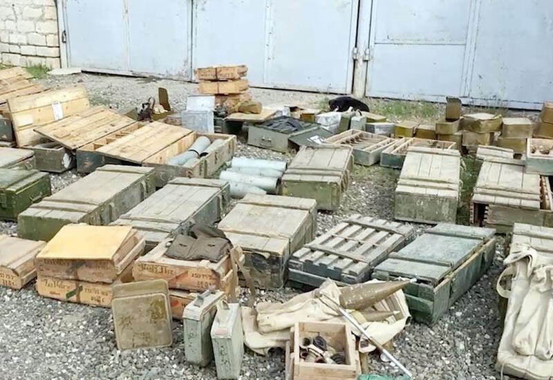 Очередные боеприпасы и боевая техника конфискованы в Агдере