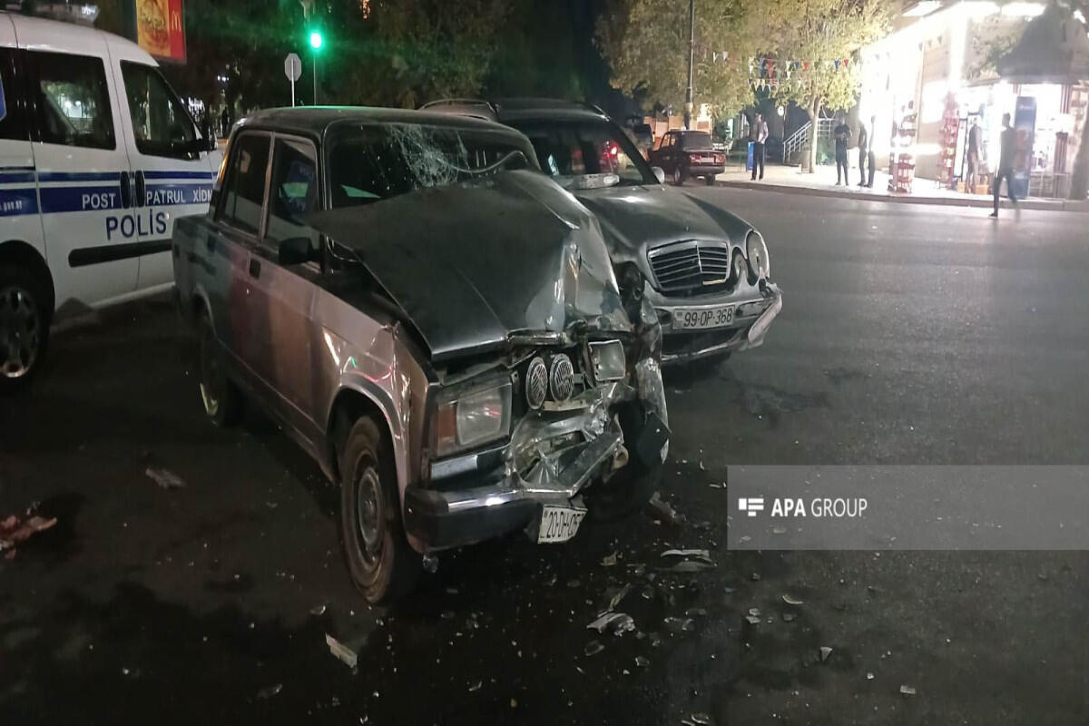 В Гяндже произошло ДТП