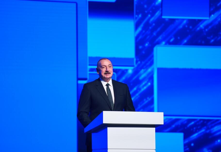 Президент Ильхам Алиев выступил на церемонии открытия 74-го Международного астронавтического конгресса