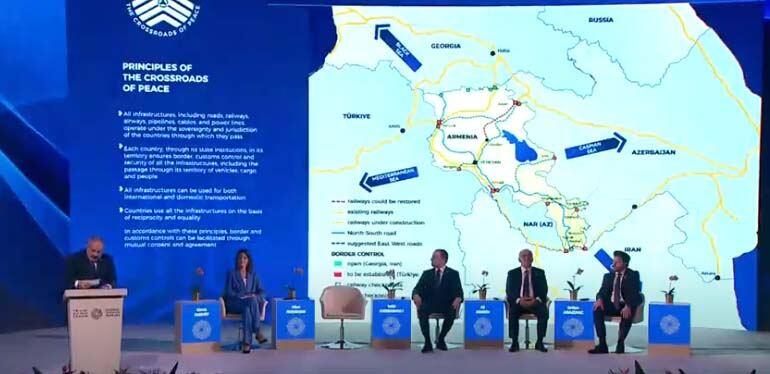 Paşinyanın Tbilisidə təqdim etdiyi xəritədə Azərbaycan belə göstərildi