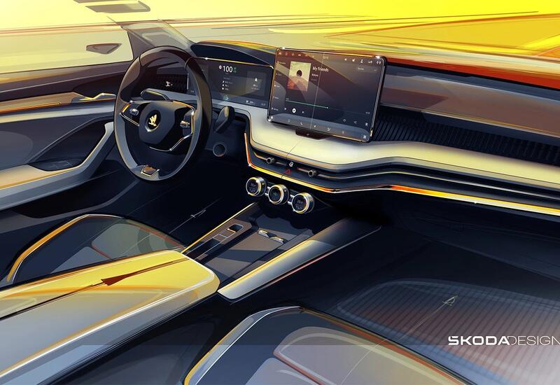 Skoda рассекретила дизайн салона нового Superb