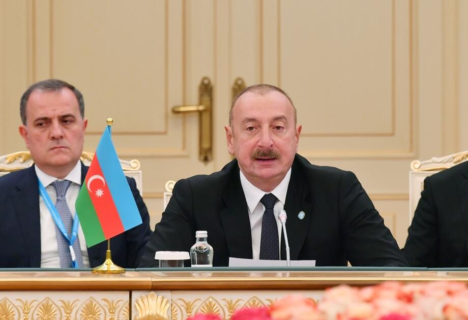 Президент Ильхам Алиев принял участие в саммите глав государств ОТГ в Астане