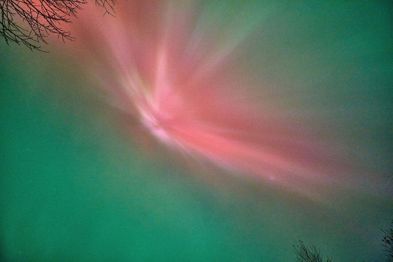 В Валдае засняли уникальное полярное сияние