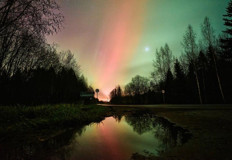 В Валдае засняли уникальное полярное сияние