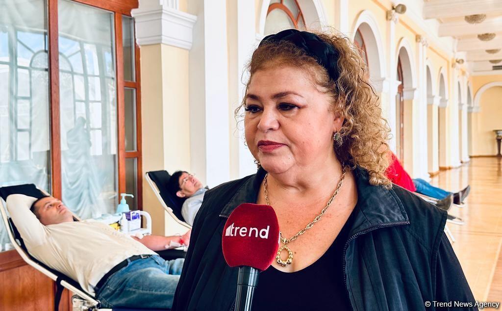 Акция по сдаче крови в Азербайджанской государственной академической филармонии