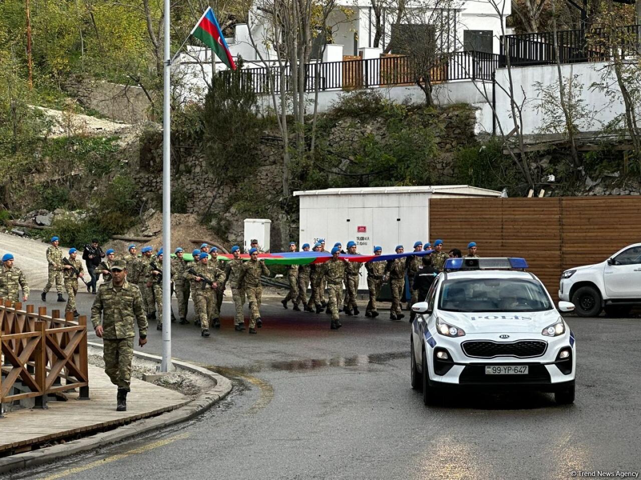 Laçında Zəfər günü ilə bağlı yürüş keçirilib