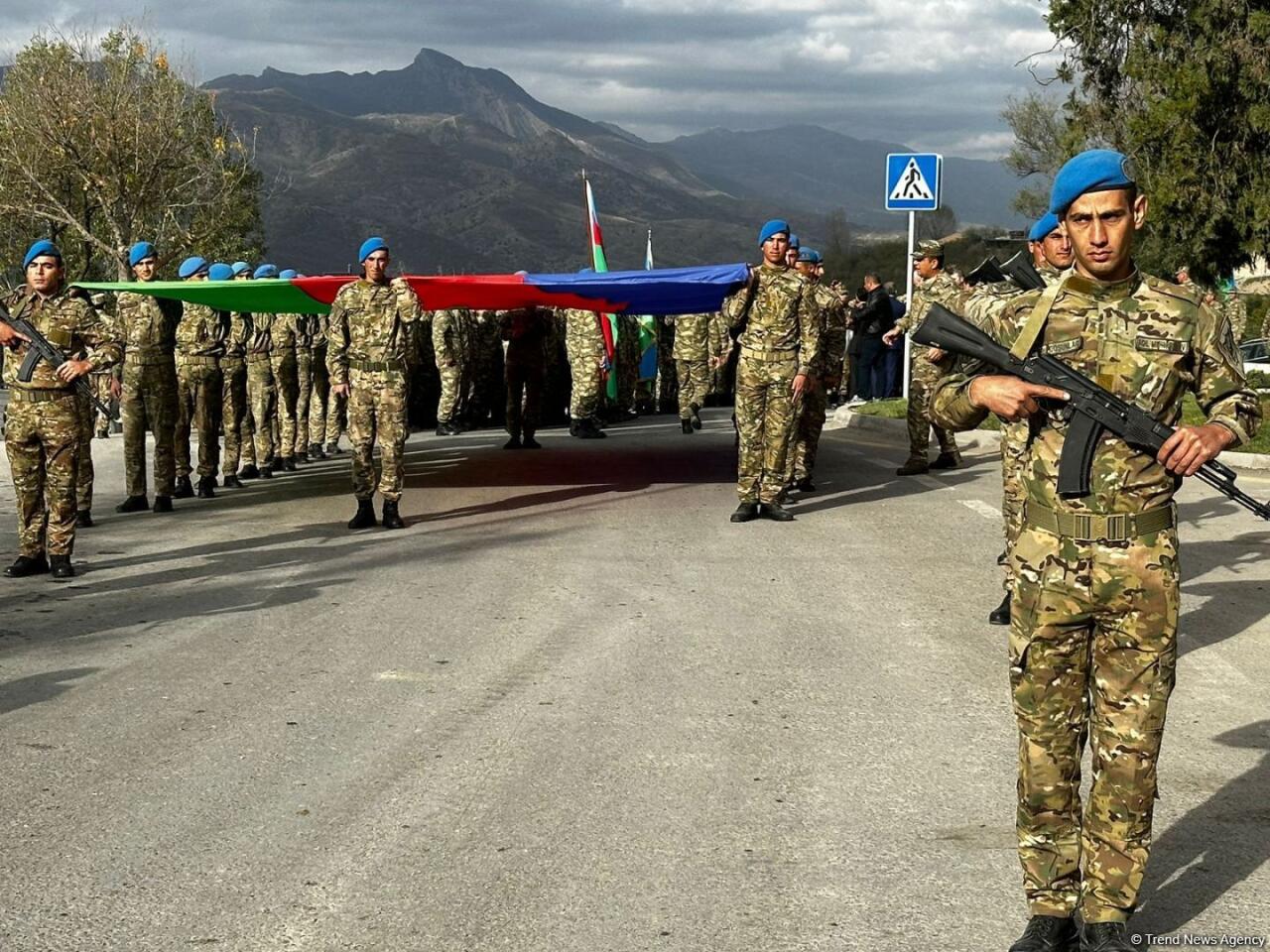 Laçında Zəfər günü ilə bağlı yürüş keçirilib