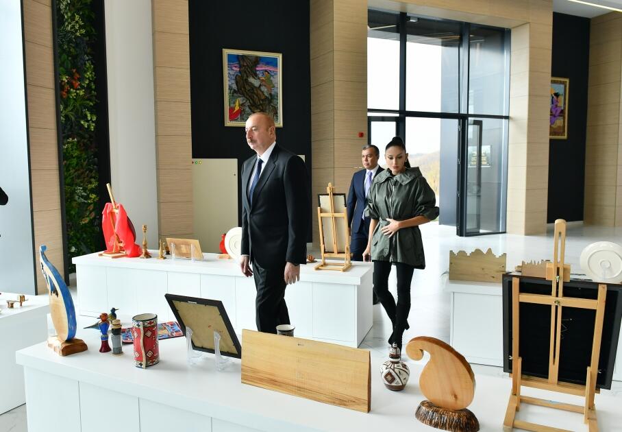 Prezident İlham Əliyev və Birinci xanım Mehriban Əliyeva İsmayıllıda “DOST EVİ”nin açılışında iştirak ediblər