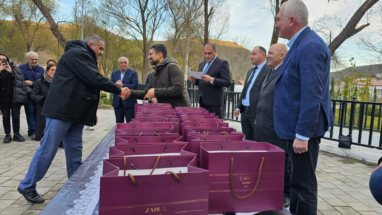 Zabuxa köçürülən ailələrə mənzillərinin açarları təqdim edilib