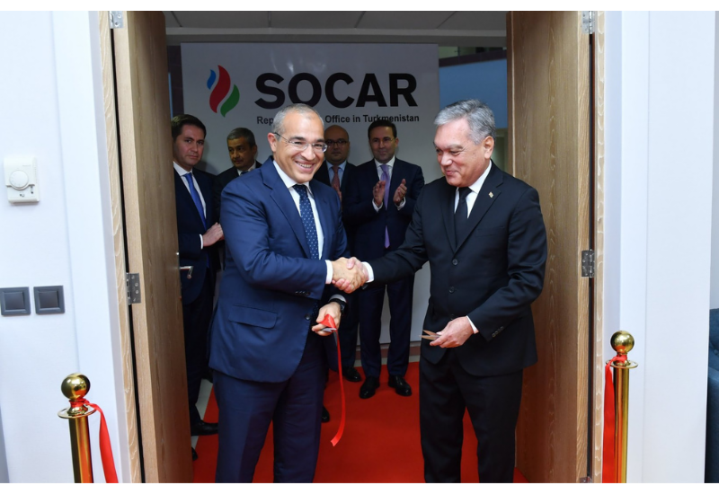 Микаил Джаббаров принял участие в открытии представительства SOCAR в Ашхабаде