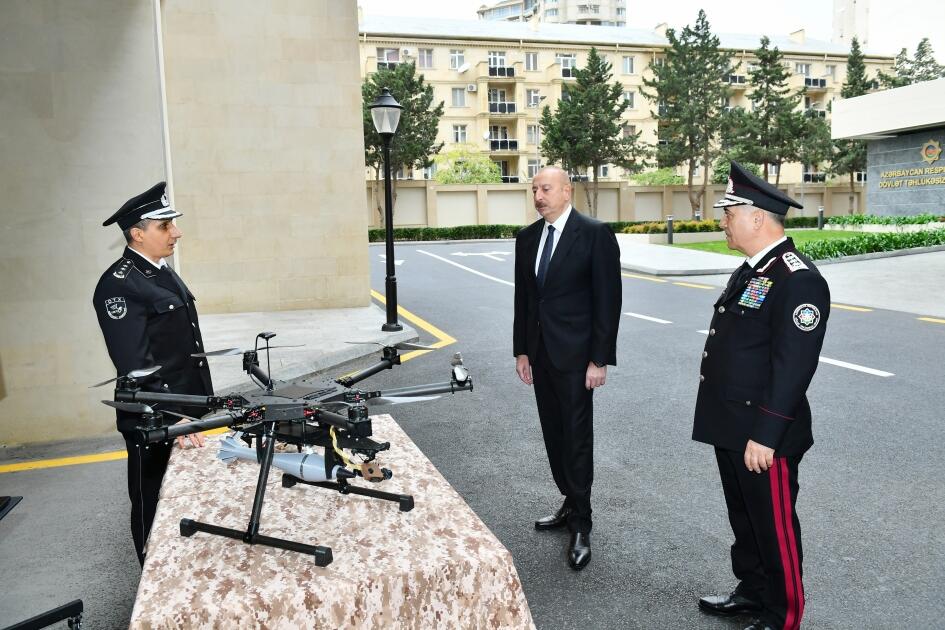 Президент Ильхам Алиев принял участие в открытии новых административных зданий Службы государственной безопасности