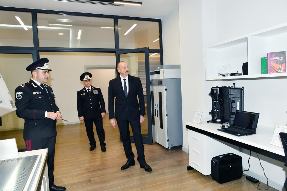 Президент Ильхам Алиев принял участие в открытии новых административных зданий Службы государственной безопасности