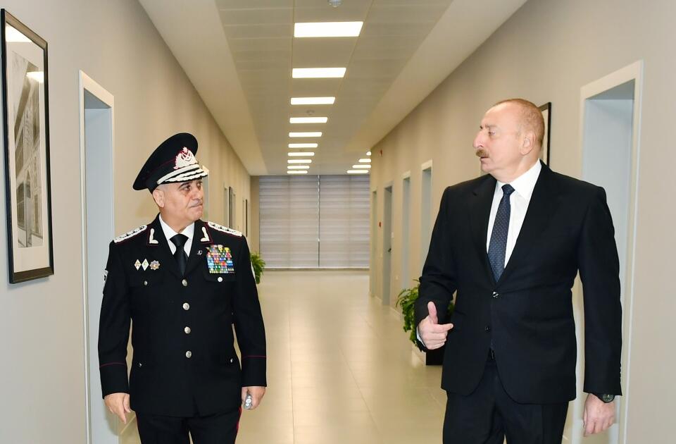 Президент Ильхам Алиев принял участие в открытии новых административных зданий Службы государственной безопасности