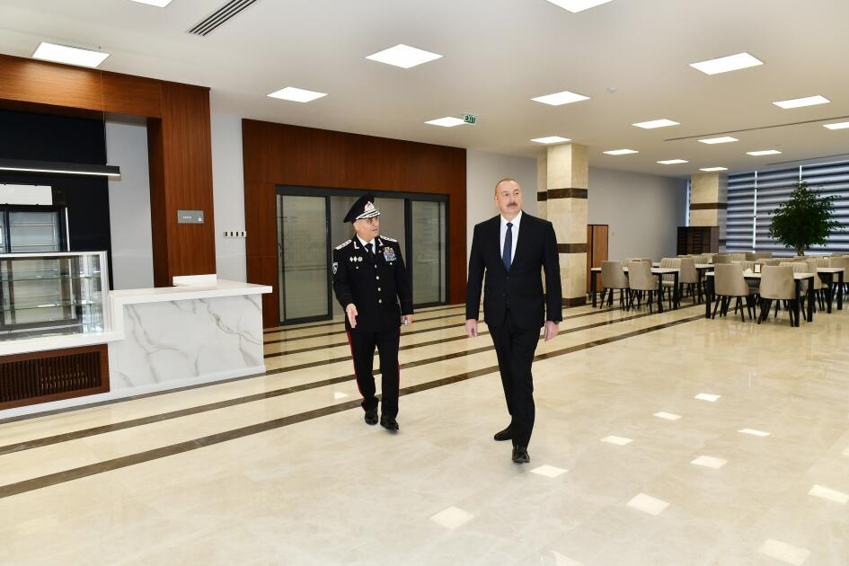 Президент Ильхам Алиев принял участие в открытии новых административных зданий Службы государственной безопасности