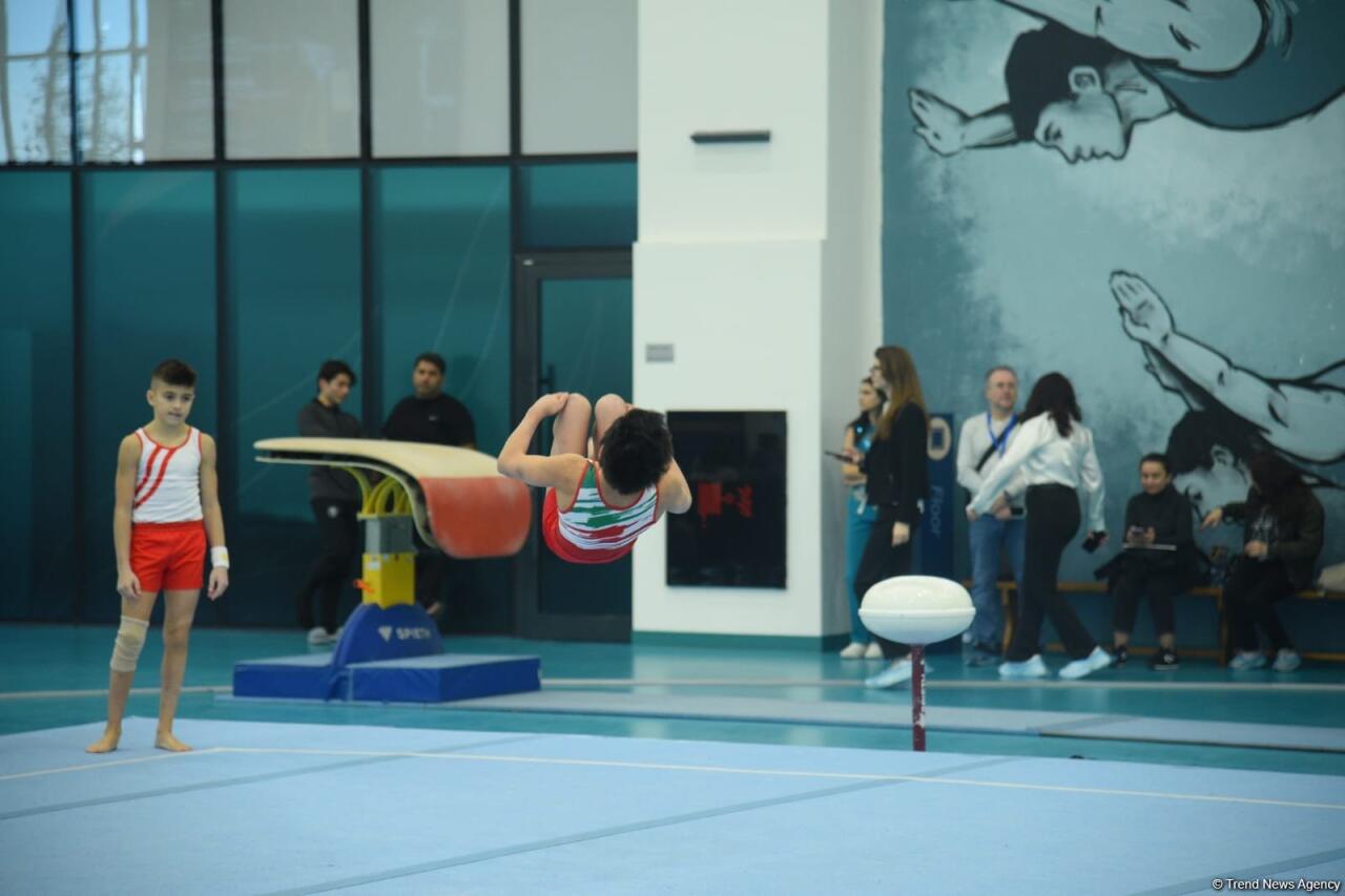Проходят соревнования чемпионата Азербайджана и первенства Баку по мужской и женской спортивной гимнастике