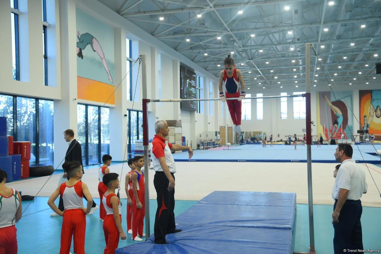 Проходят соревнования чемпионата Азербайджана и первенства Баку по мужской и женской спортивной гимнастике