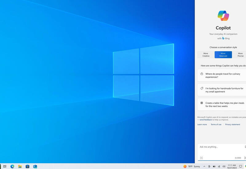 В Windows 10 заработал искусственный интеллект