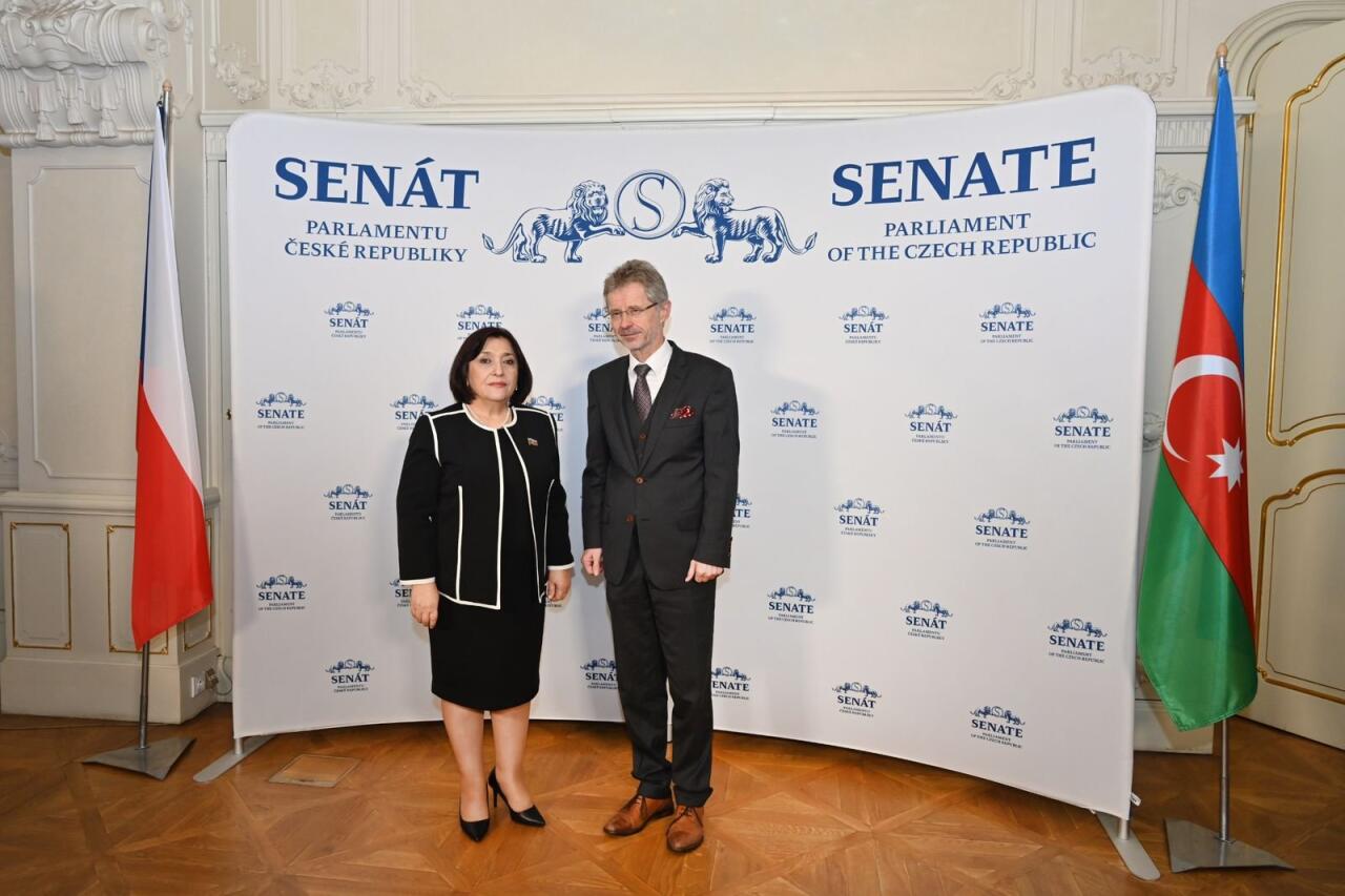 Сахиба Гафарова проинформировала председателя Сената парламента Чехии о ситуации в регионе