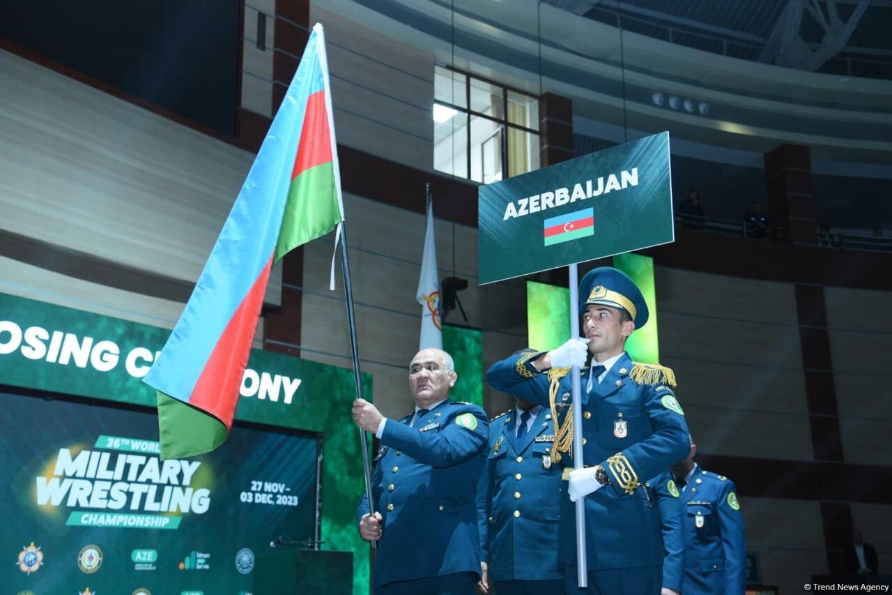 В Баку завершился чемпионат мира по борьбе среди военнослужащих