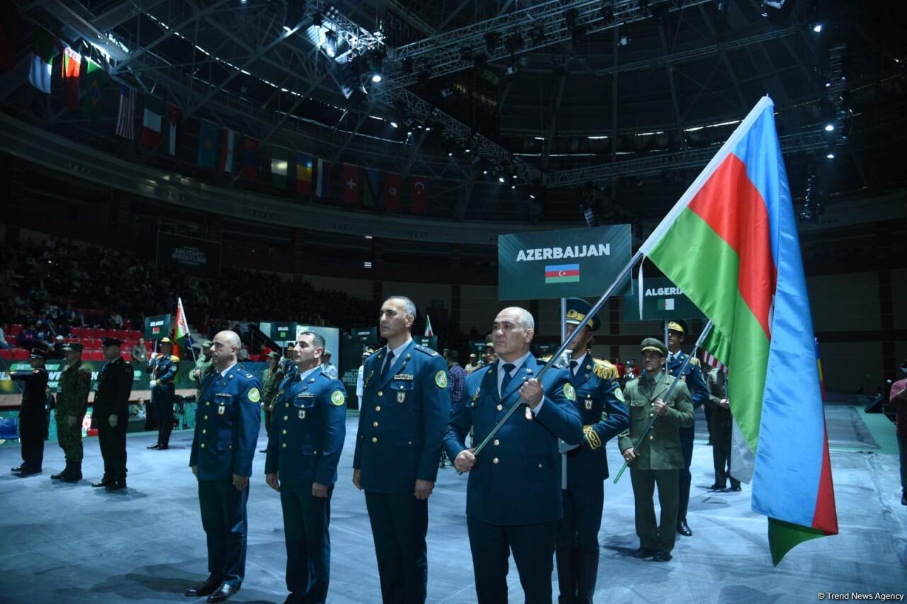 В Баку завершился чемпионат мира по борьбе среди военнослужащих