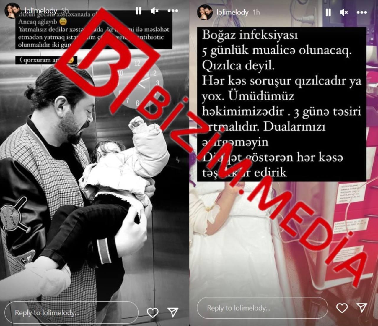 Azərbaycanlı məşhurun qızının səhhəti pisləşdi, xəstəxanaya yerləşdirildi