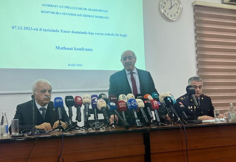 Azərbaycanda baş verən zəlzələ ilə bağlı mətbuat konfransı keçirilir