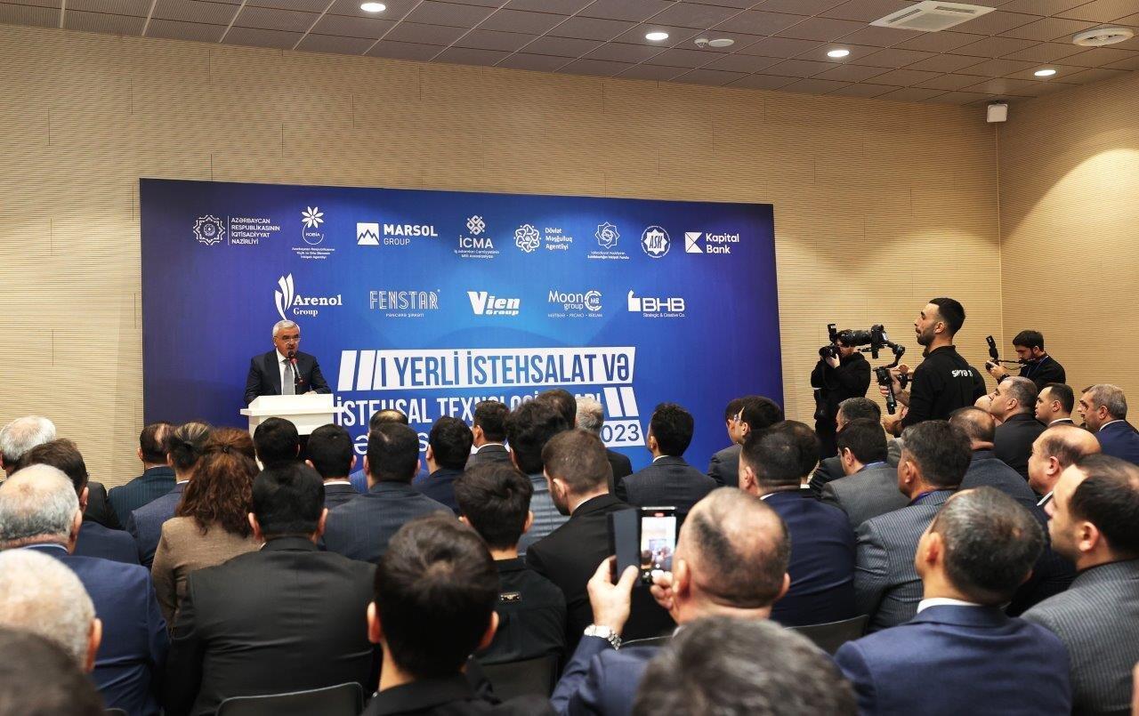 “1-ci Yerli İstehsalat və İstehsal Texnologiyaları Sərgisi”ndə təmsil olunan şirkət nümayəndələri ilə görüş keçirilib