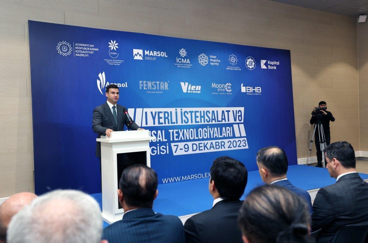 “1-ci Yerli İstehsalat və İstehsal Texnologiyaları Sərgisi”ndə təmsil olunan şirkət nümayəndələri ilə görüş keçirilib