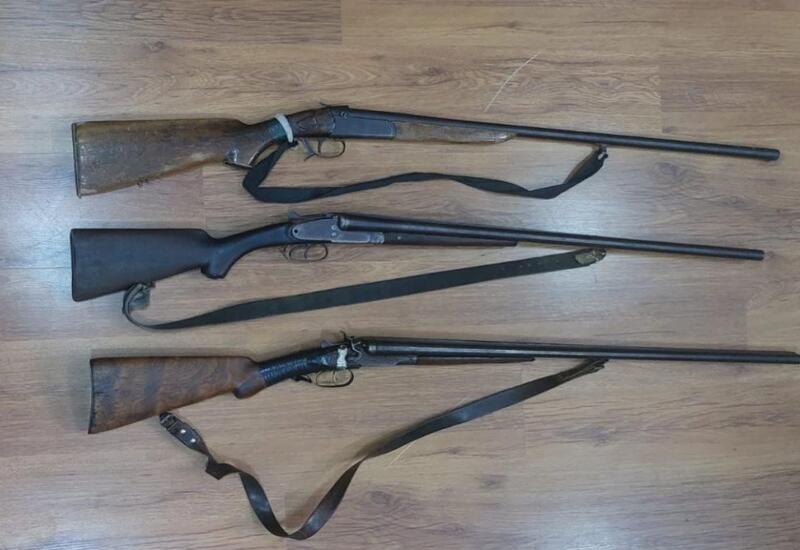 Xaçmazda sənədsiz silahlar polisə təhvil verilib