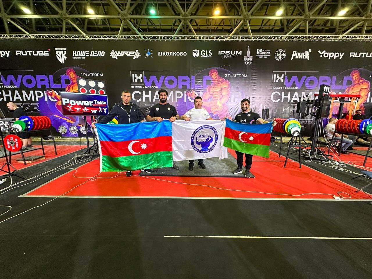 Azərbaycan Strongmen Federasiyasının Prezidenti  və Vitse prezidenti Dünya çempionu oldu