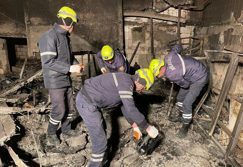 Bakıda partlayış olan ərazidə axtarış-xilasetmə işləri davam etdirilir