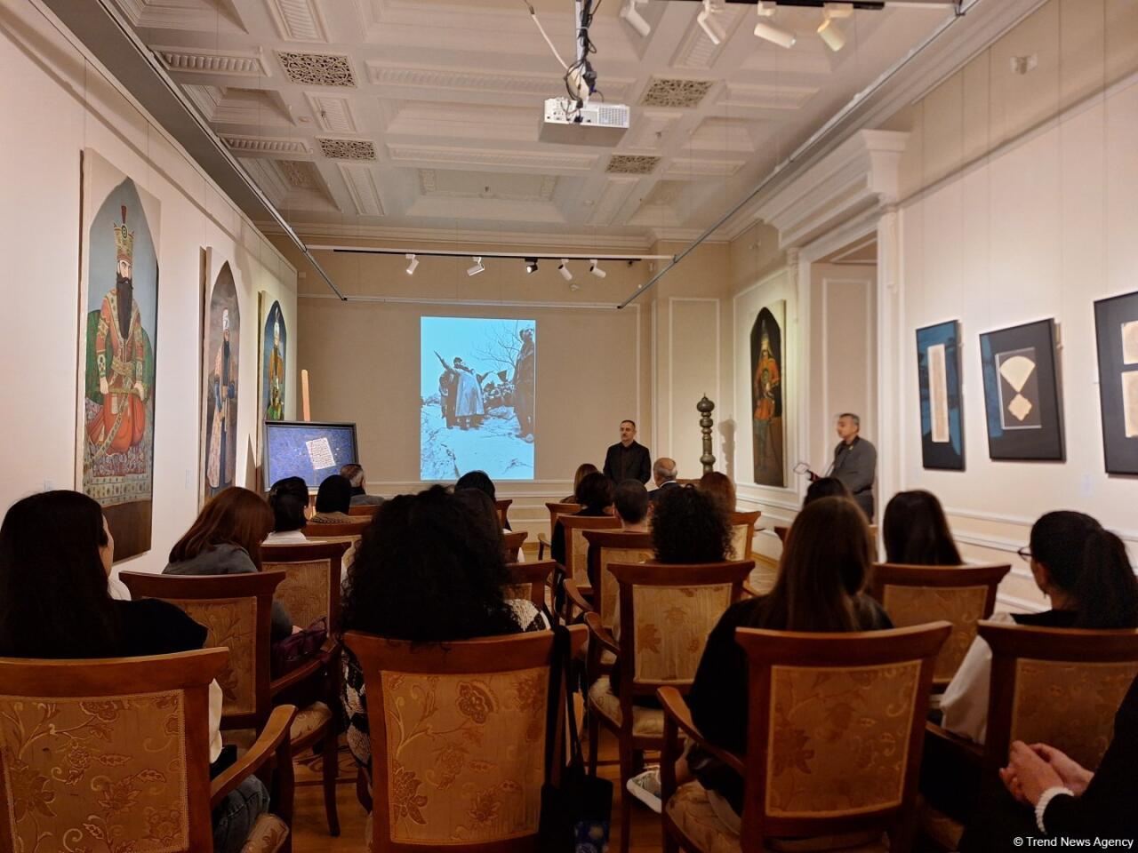 В Азербайджанском национальном музее искусств представлена картина Мамедгусейна Гусейнова "20 Yanvar hiyləsi"